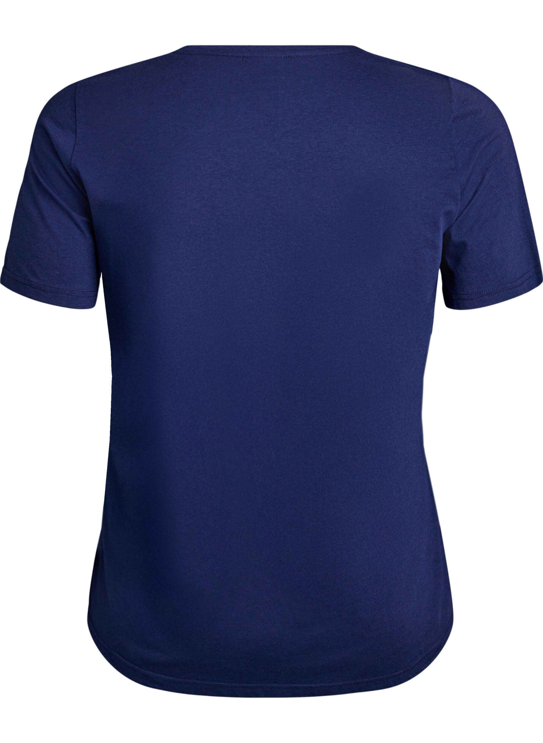 Zizzifashion T-shirt with motif, Blue, Packshot image number 1