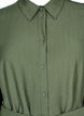 Shirt dress with tie belt and long sleeves, Green, Packshot image number 2