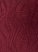 Midi dress with a wavy texture and long sleeves, Red, Packshot image number 2