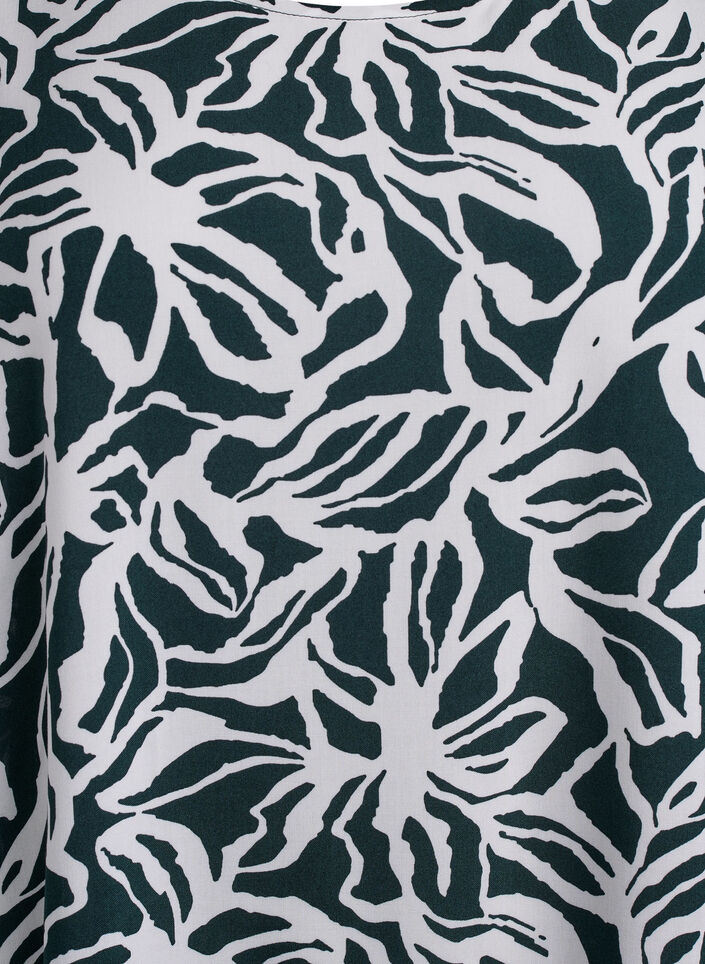 FLASH - Dress in viscose with cutline, Green, Packshot image number 2
