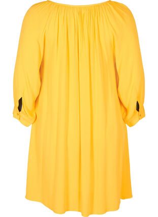 Viscose tunic with 3/4 sleeves, Mimosa, Packshot image number 1