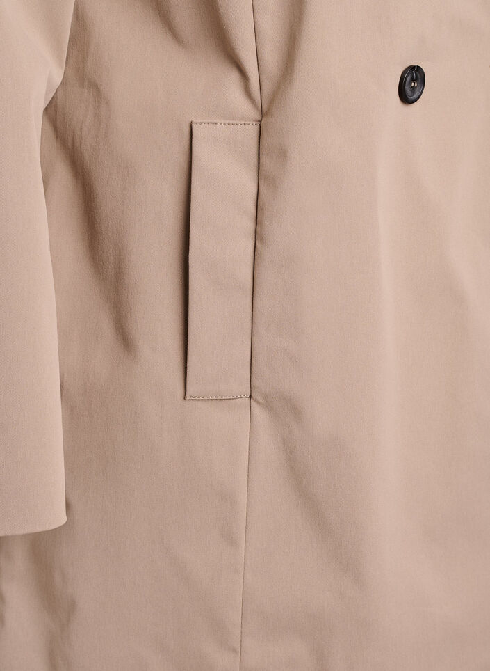 Water-repellent A-line spring jacket, Grey, Packshot image number 3