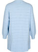 Long knitted cardigan with a lace pattern, Cashmere Blue Mel., Packshot image number 1