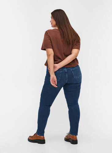 Regular rise, extra slim Sanna jeans, Blue denim, Model image number 1