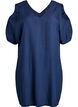 Beach dress in viscose with shoulder detail, Blue, Packshot image number 0