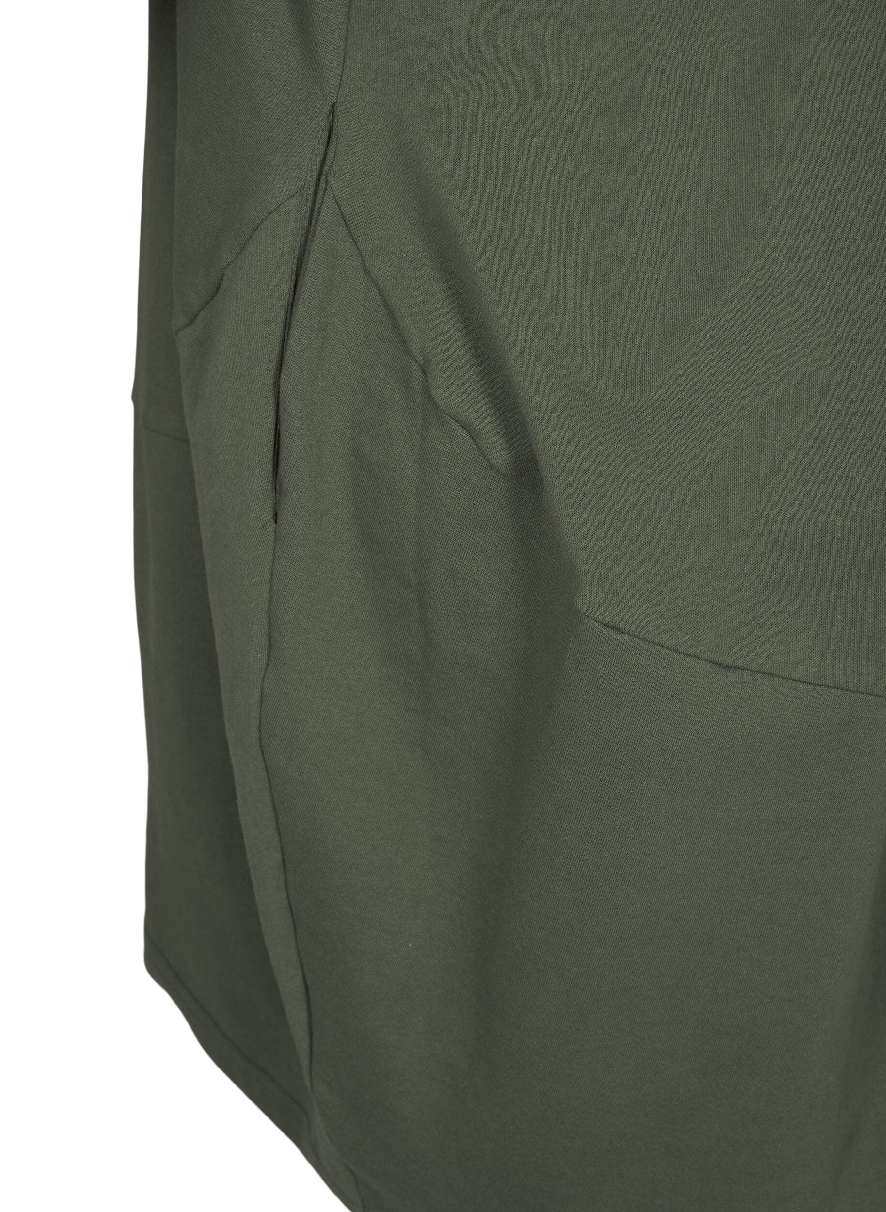 ZizzifashionBalloon dress in cotton with pockets, Green, Packshot image number 4