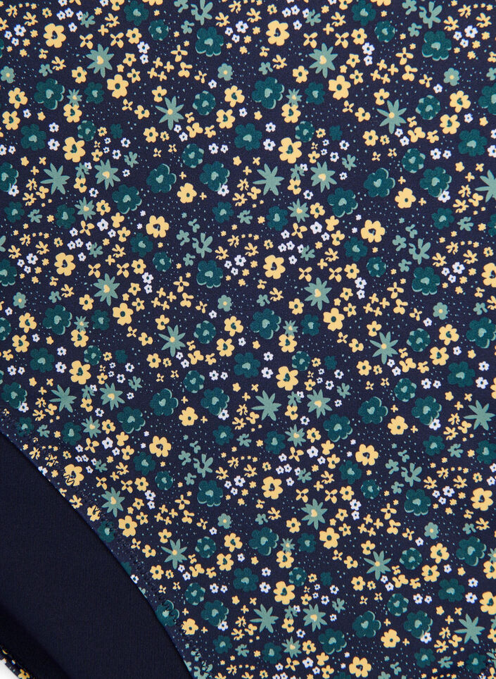 Bikini briefs with print and high waist, Green, Packshot image number 2