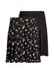 2-pack skater skirts in viscose, Black, Packshot image number 1