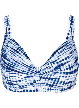 Printed bikini top underwired, Tie Dye Print, Packshot image number 0