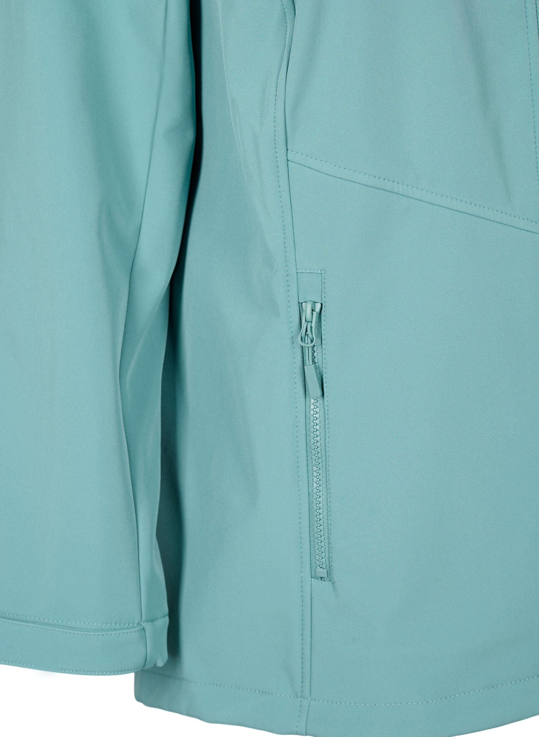 Zizzifashion Short softshell jacket with pockets, Arctic, Packshot image number 3