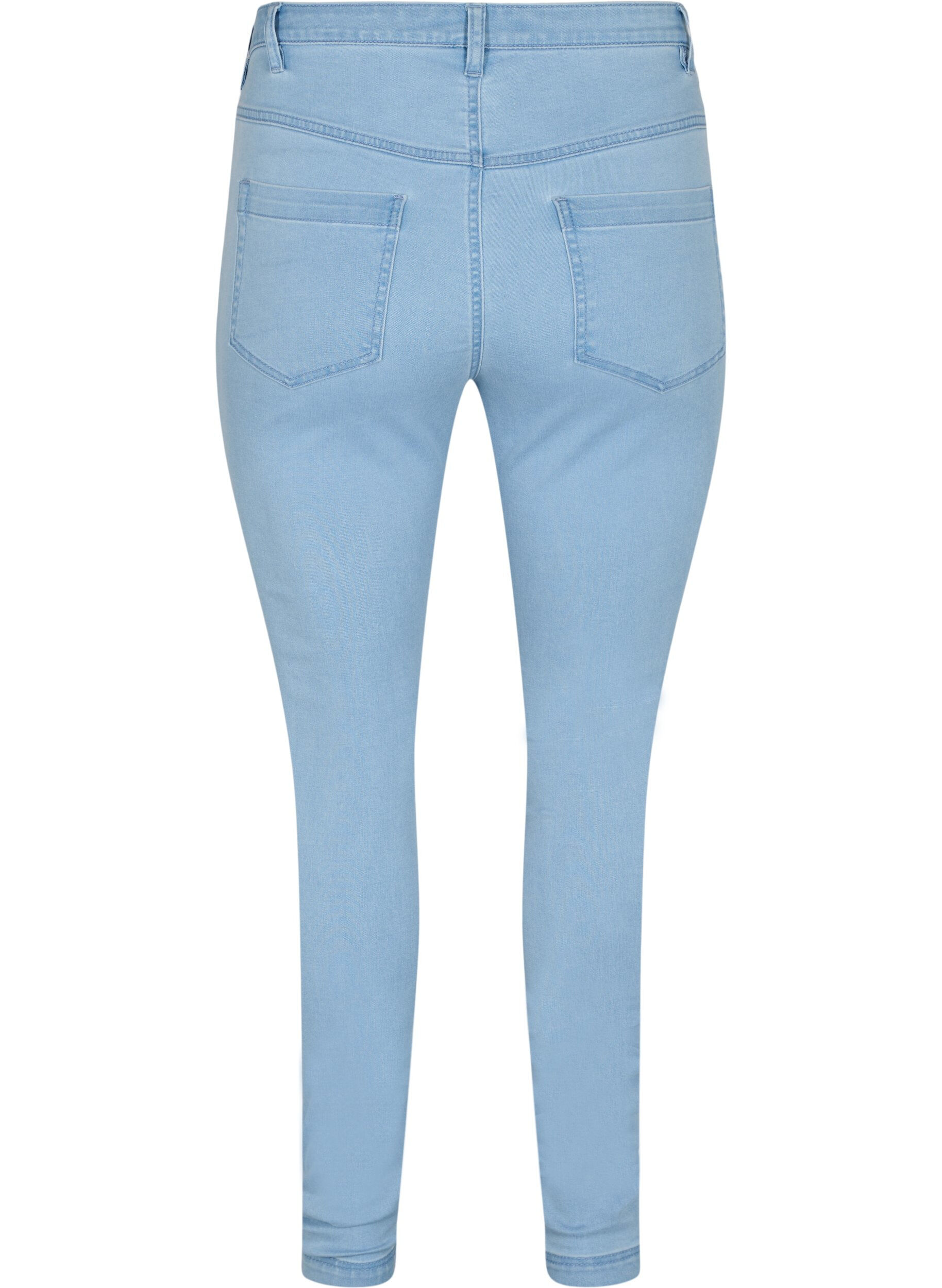 ZizzifashionSuper slim Amy jeans with high waist, Ex Lt Blue, Packshot image number 1