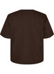 Boxy cotton T-shirt, Brown, Packshot image number 1