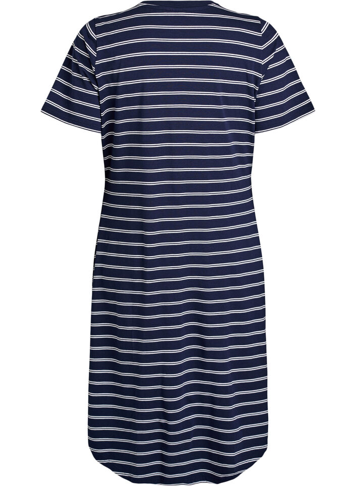 Cotton dress with twist detail, Blue, Packshot image number 1