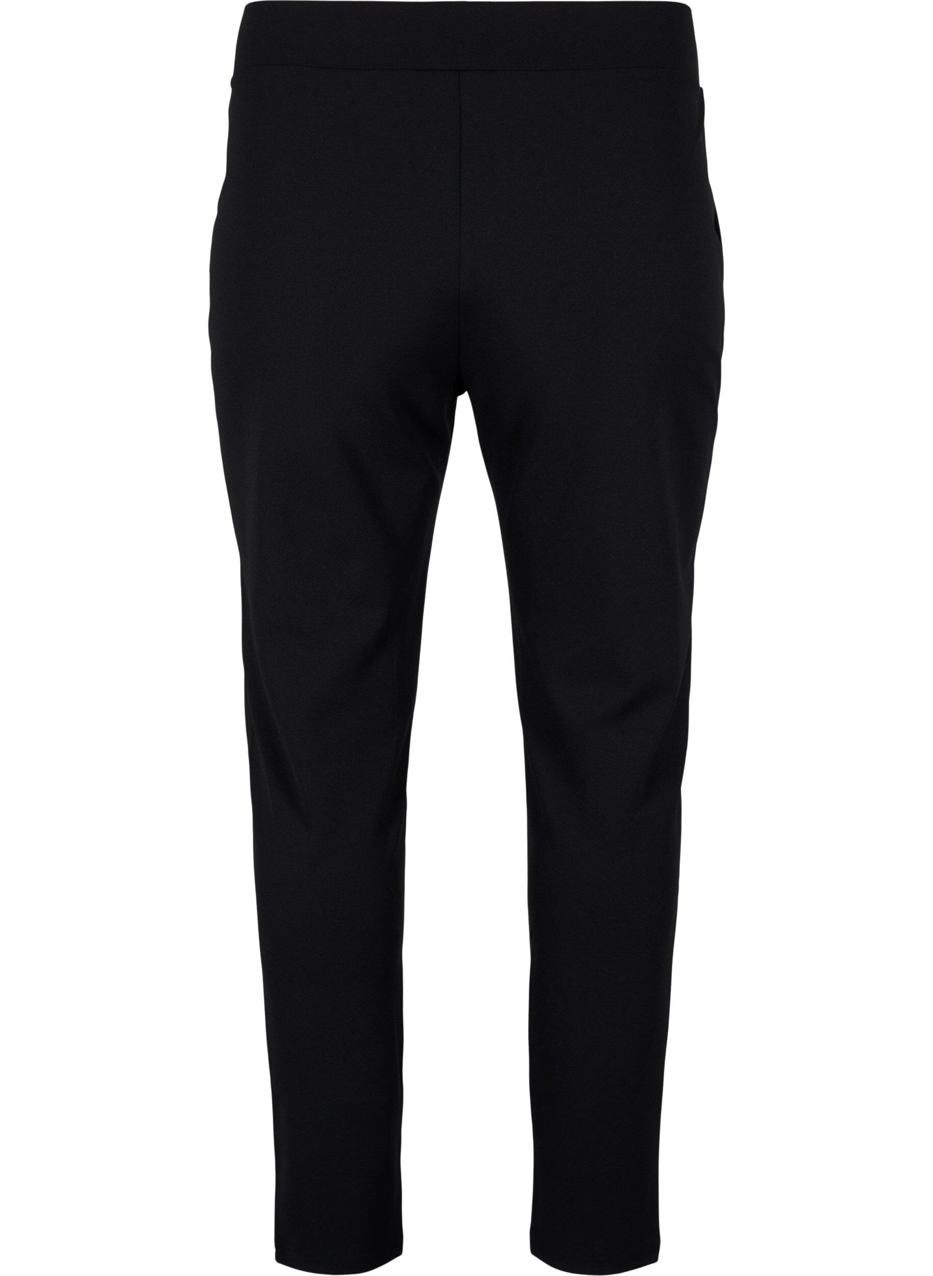 Zizzifashion Trousers with pockets and decorative buttons, Black, Packshot image number 1