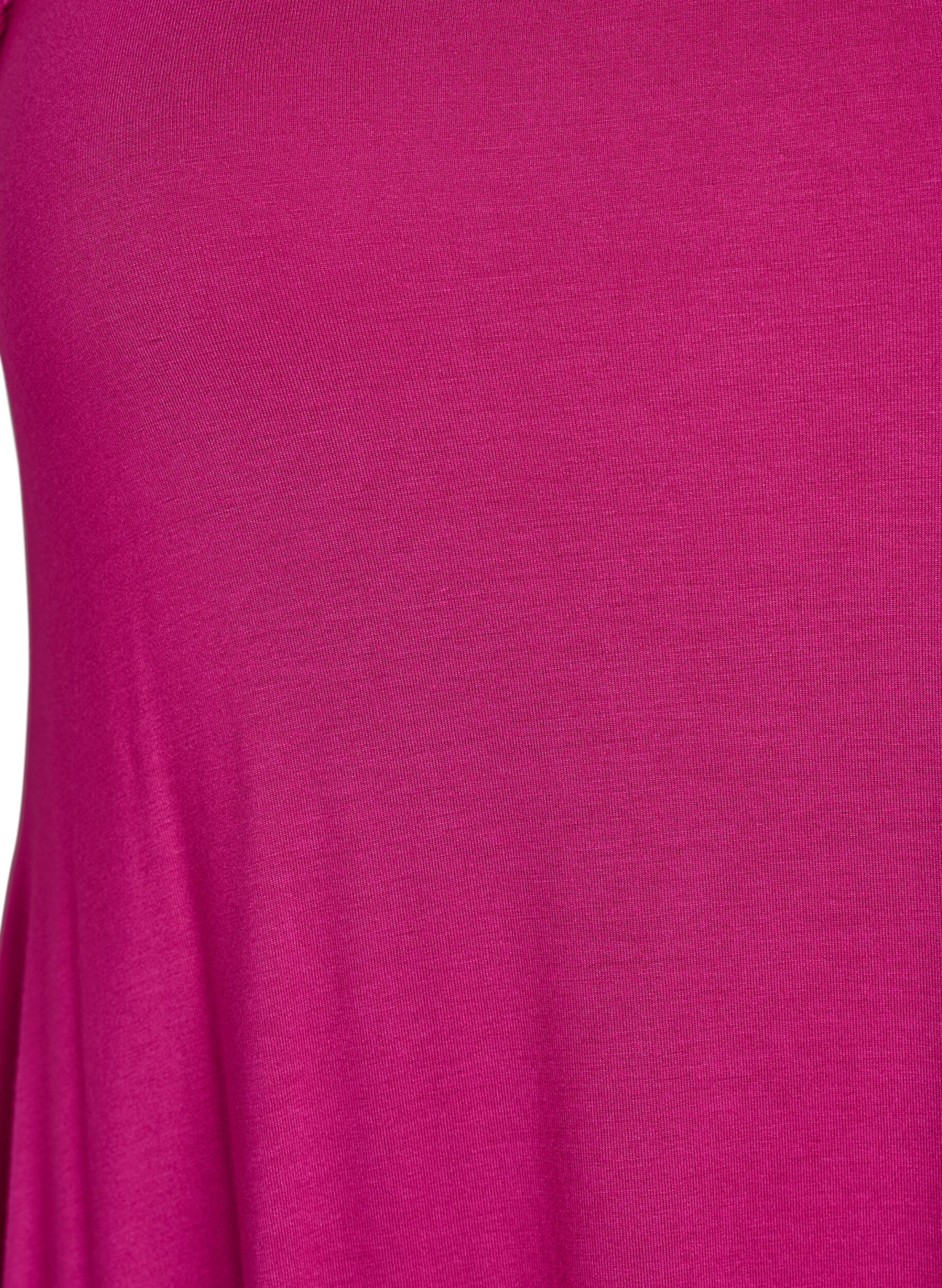 Zizzifashion Beach dress in viscose with braided straps, Pink, Packshot image number 2