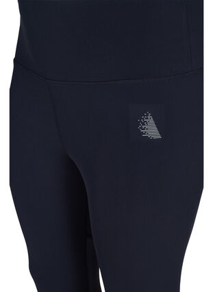 Exercise capris with mesh, Night Sky, Packshot image number 2