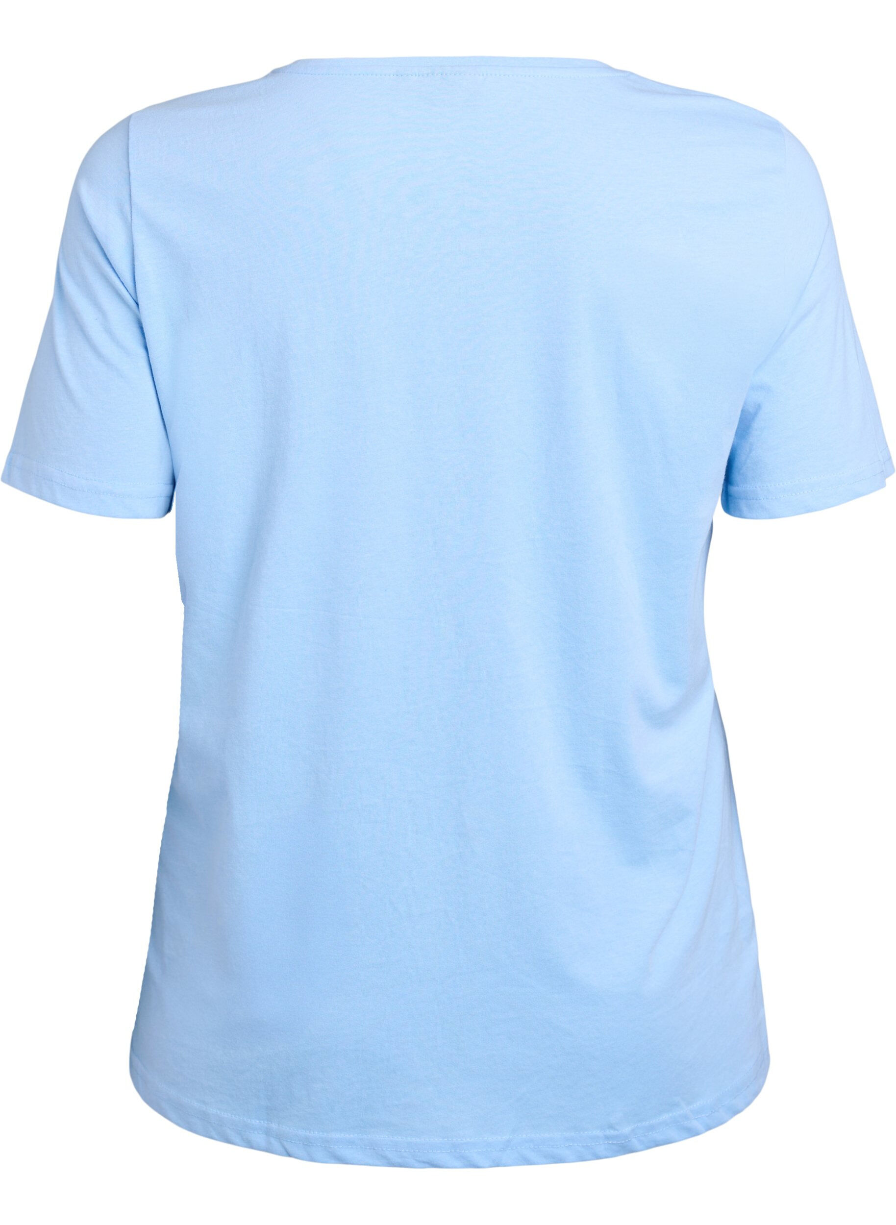 Zizzifashion FLASH - T-shirt with motif, Light Blue, Packshot image number 1