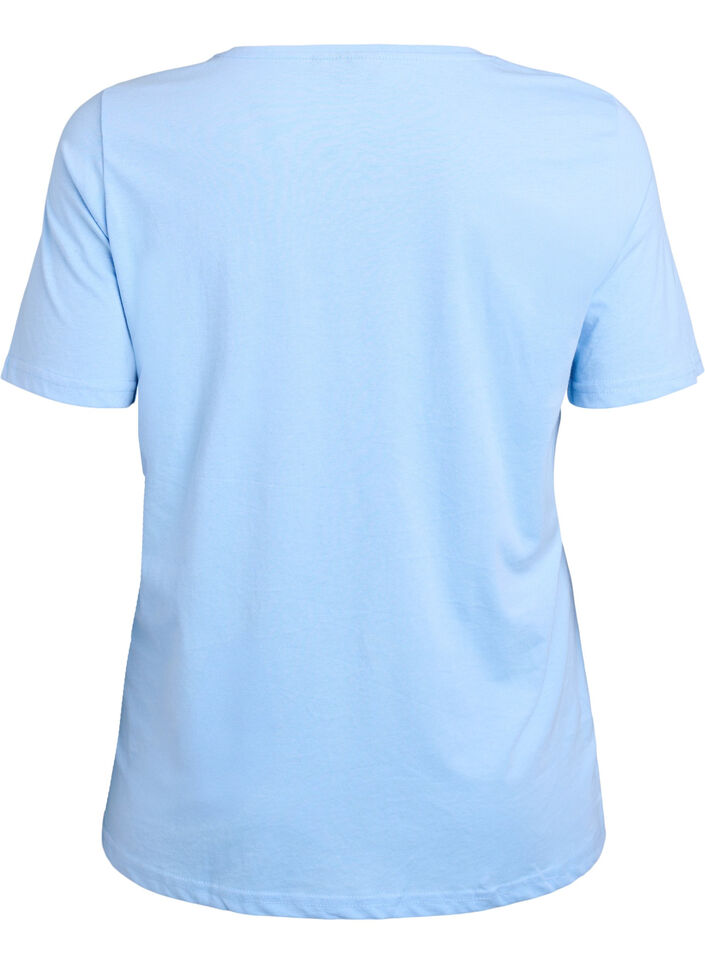 FLASH - T-shirt with motif, Light Blue, Packshot image number 1