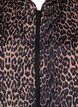 Leopard print sports jacket with a hood, Brown, Packshot image number 2