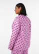Cotton pyjama shirt with chest pocket, Rose, Model image number 2