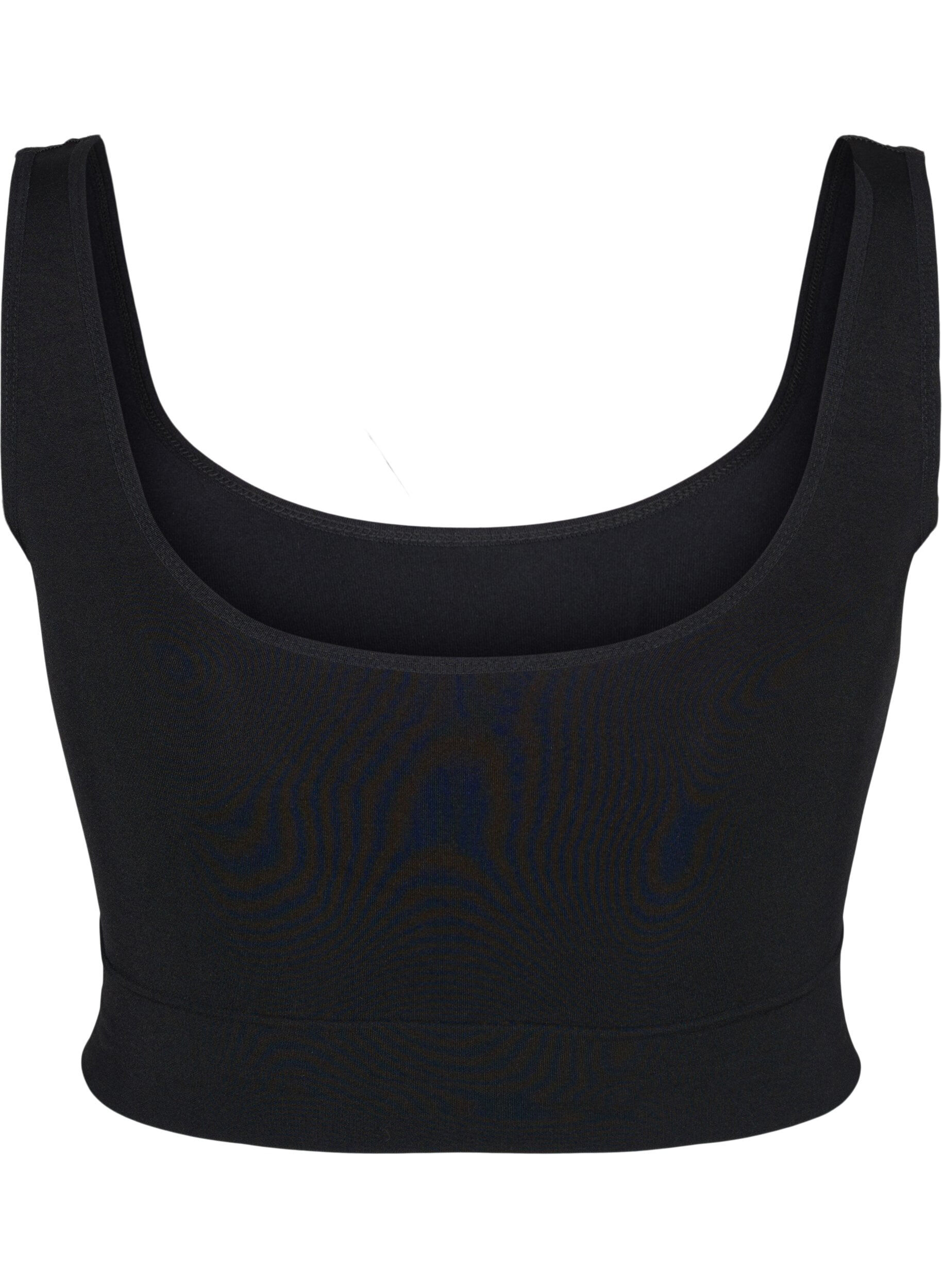 Zizzifashion Seamless bra with round neckline, Black, Packshot image number 1