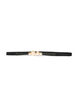 Elastic waist belt with pearl details, Black, Packshot image number 0