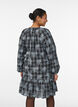Short dress with check and floral print, Black, Model image number 2