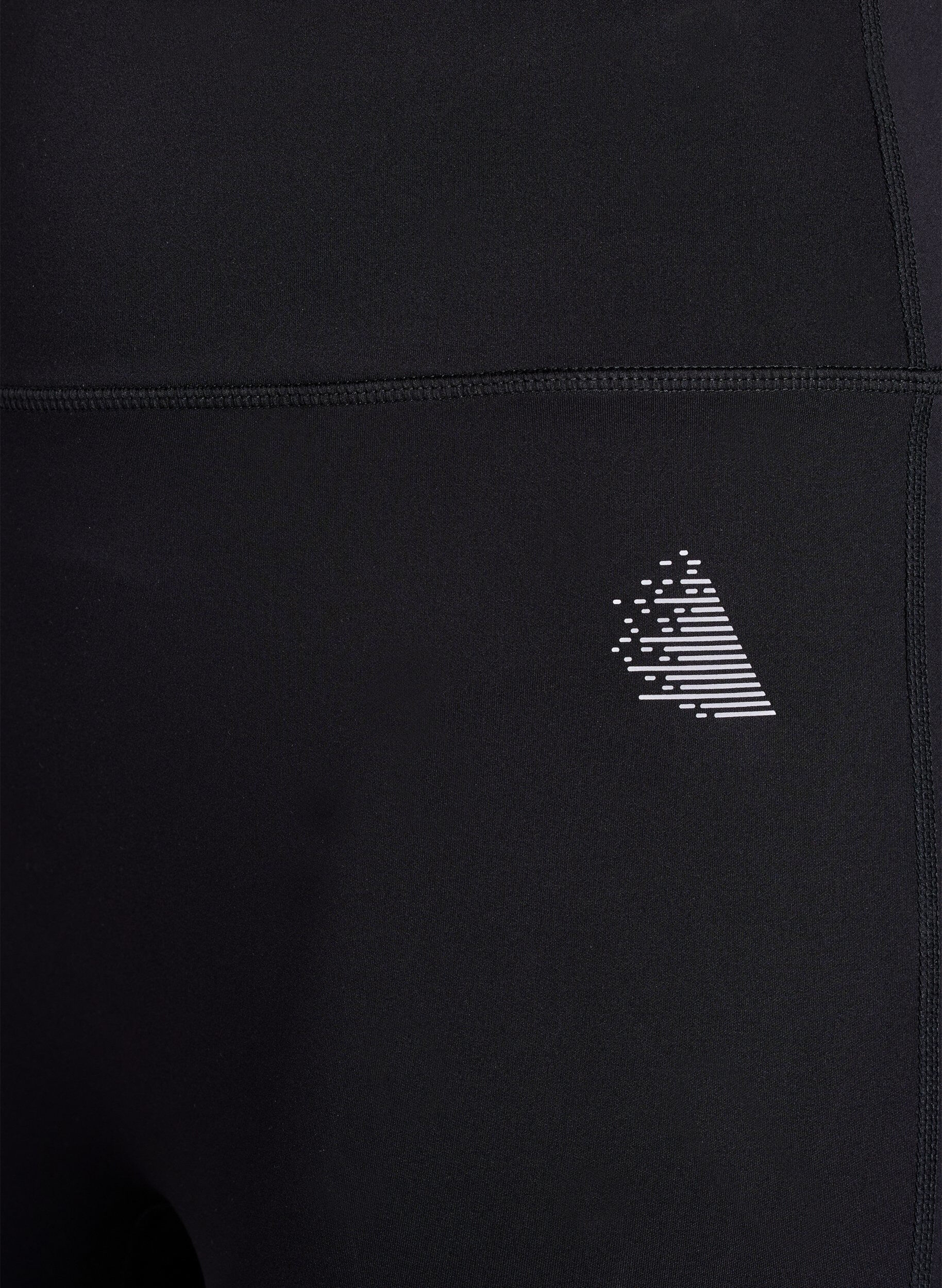 Zizzifashion CORE, Squat-proof 3/4 workout leggings with pocket, Black, Packshot image number 2