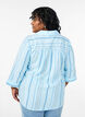 Blouse with collar and 3/4 sleeves, Light Blue, Model image number 2