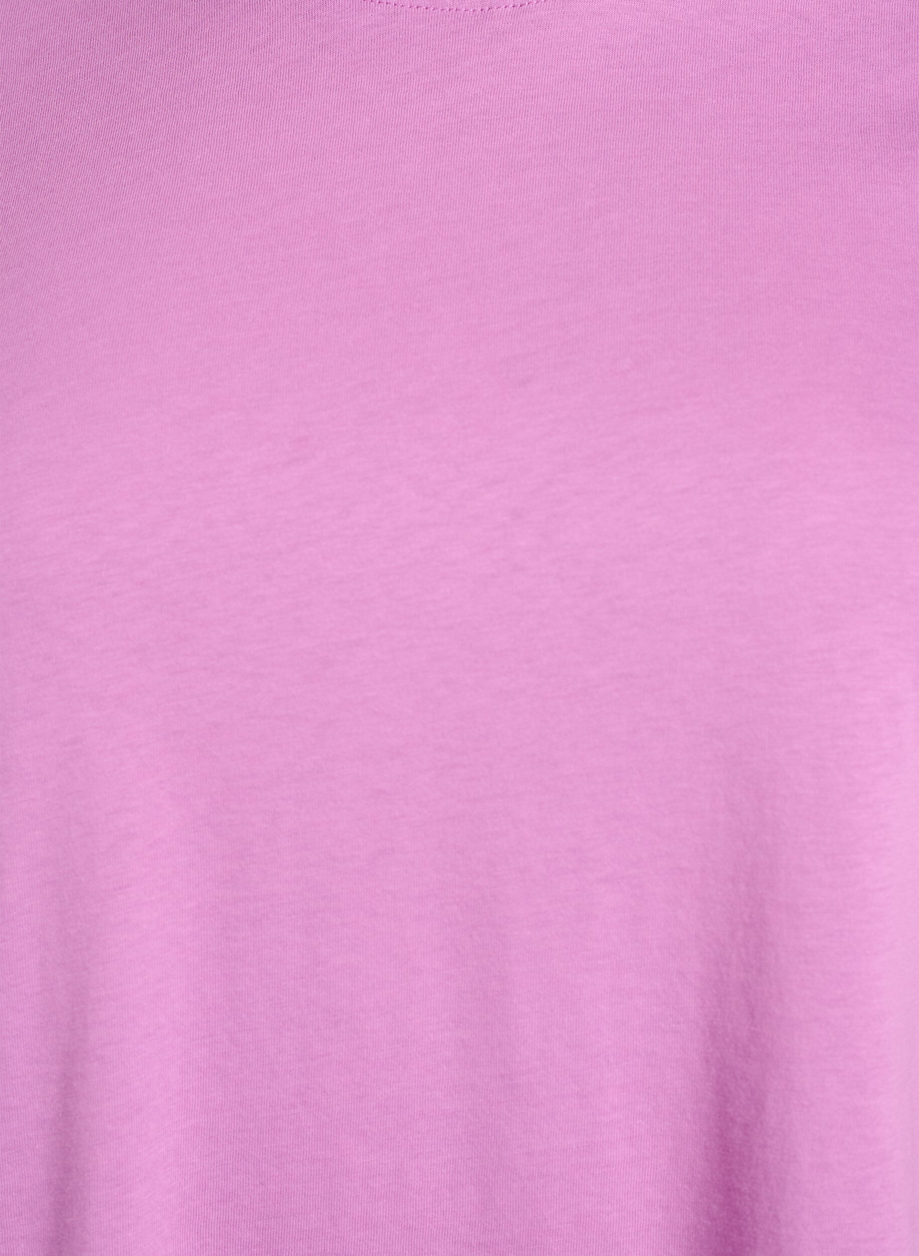 Zizzifashion Basic cotton T-shirt with round neck, Purple, Packshot image number 2
