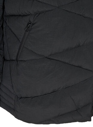 Wind proof hooded jacket with pockets, Black, Packshot image number 3