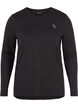 Long-sleeved fitness top, Black, Packshot image number 0