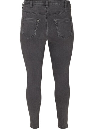 Cropped Amy jeans with a high waist and zip, Grey Denim, Packshot image number 1