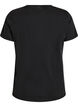 T-shirt with dog print and washed look, Dark Grey, Packshot image number 1