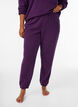 High-waisted teddy fleece trousers, Purple, Model image number 2