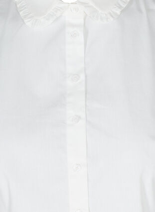 Loose collar with ruffles, Bright White, Packshot image number 2