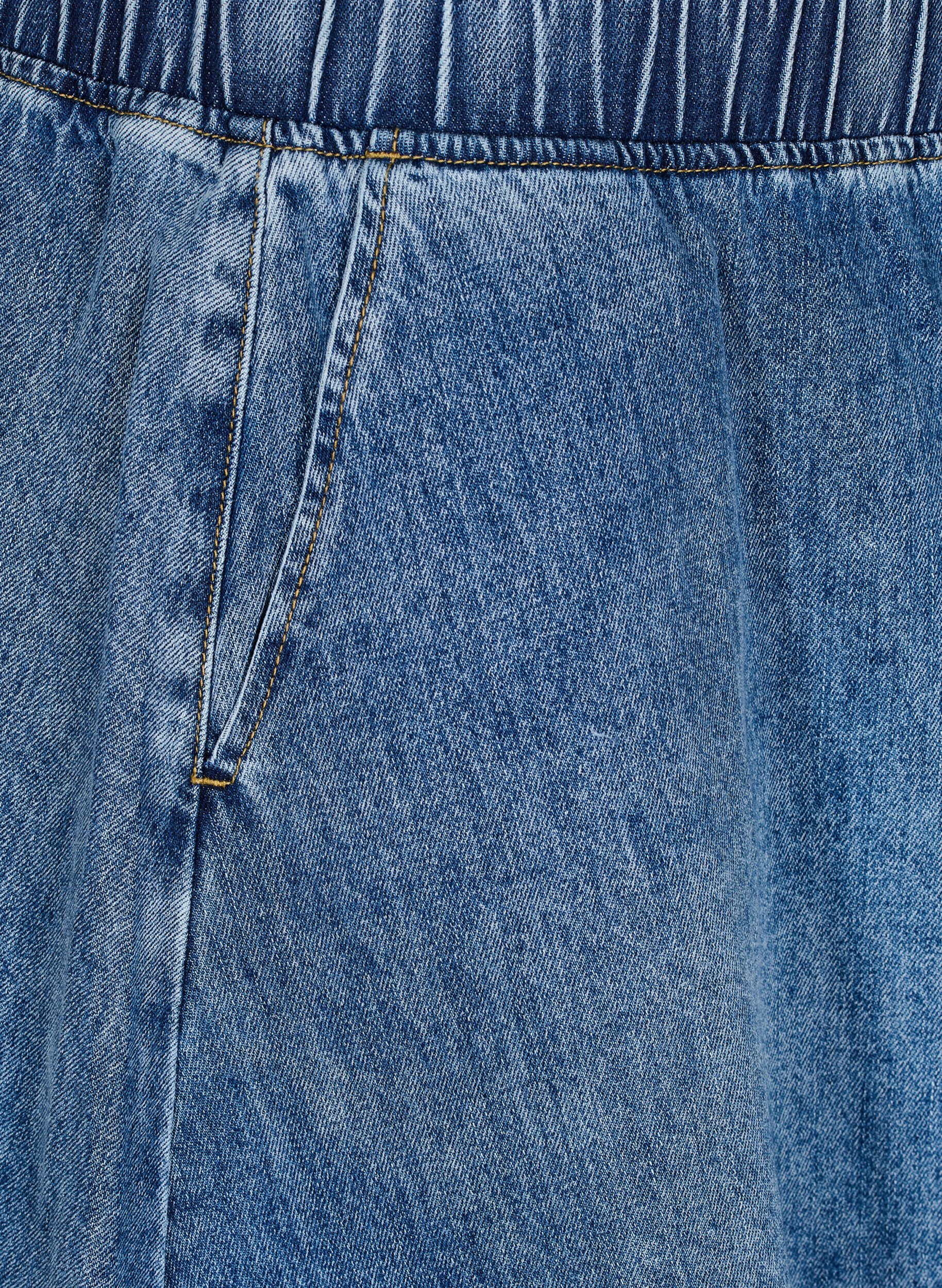 Zizzifashion Short denim skater skirt, Blue, Packshot image number 2