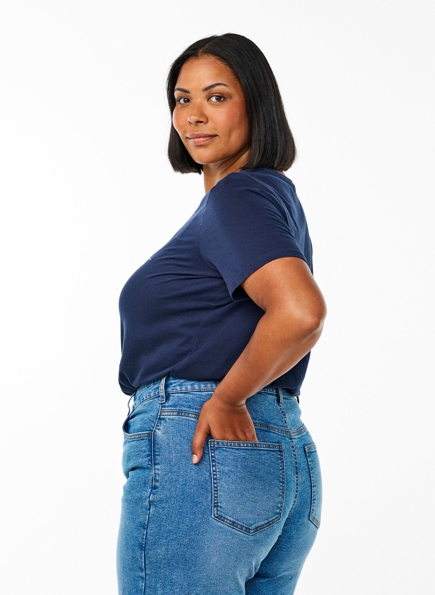 Zizzifashion FLASH - T-shirt with motif, Blue, Model image number 2