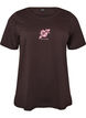 T-shirt with motif, Brown, Packshot image number 0