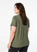 T-shirt in organic cotton with a cool print, Green, Model image number 2