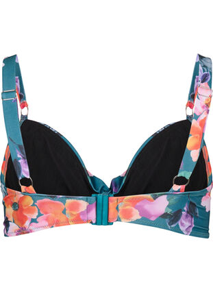 Printed bikini bra with underwire, Meave Print, Packshot image number 1