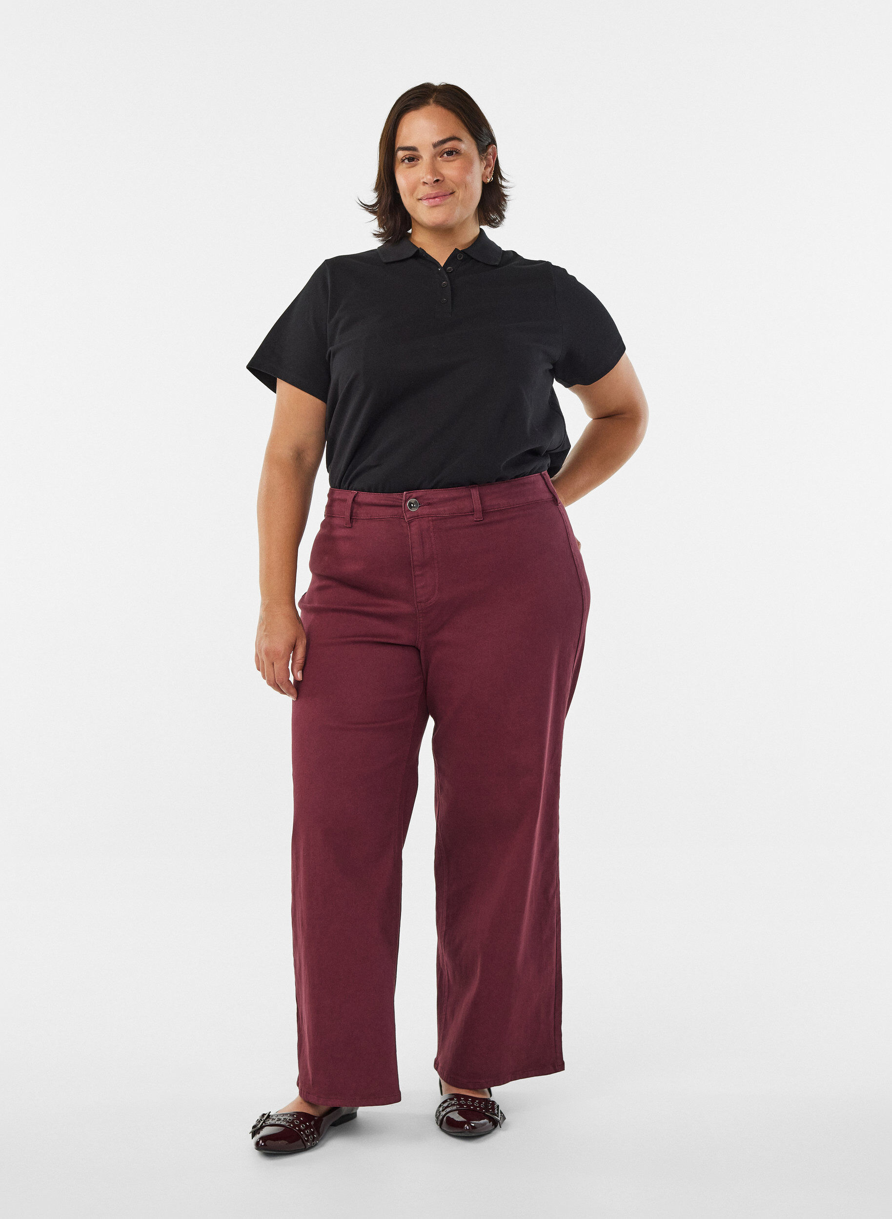 Zizzifashion FLASH - Polo shirt with short sleeves, Black, Model image number 1