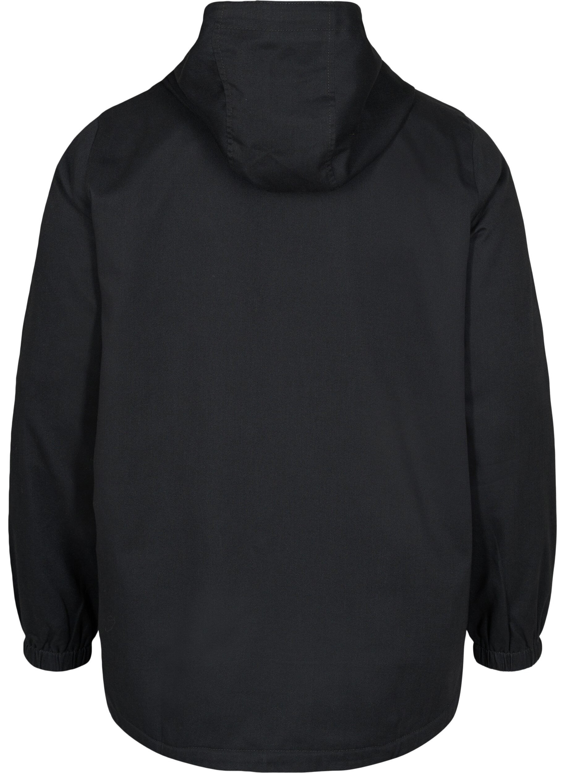 Zizzifashion Parka jacket with hood and welt pockets, Black, Packshot image number 1