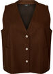 V-neck vest with buttons, Brown, Packshot image number 0