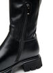Long faux leather boot with a chunky sole, Black, Packshot image number 3