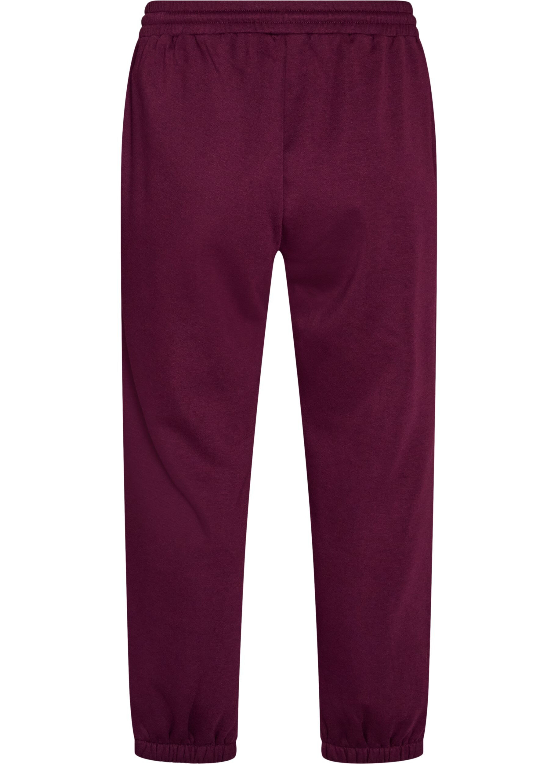 ZizzifashionHigh-waisted sweatpants with drawstring, Purple, Packshot image number 1