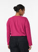 Basic jersey top with long sleeves, Pink, Model image number 2