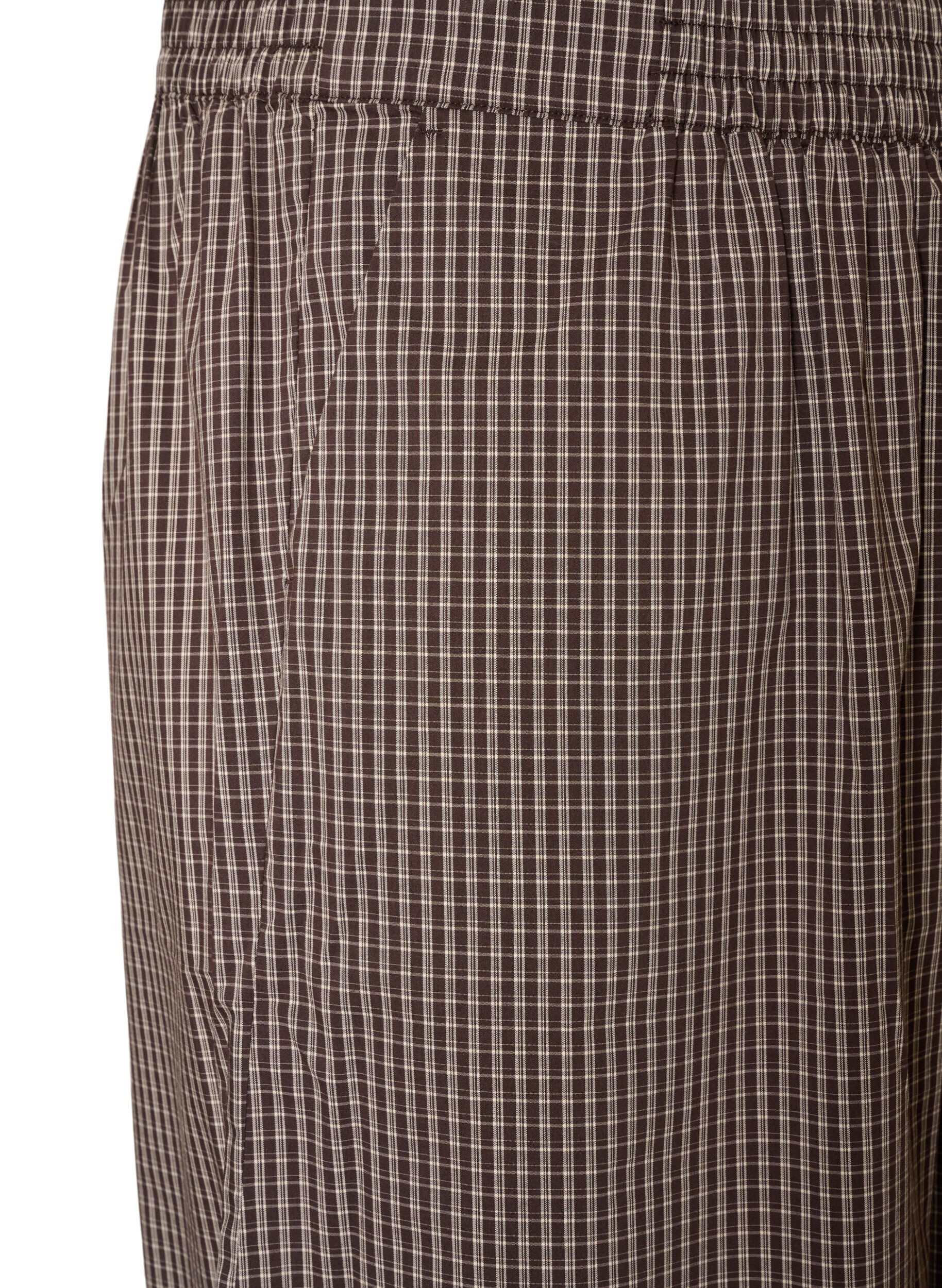 ZizzifashionBalloon trousers with a high waist and all-over pattern, Brown, Packshot image number 2