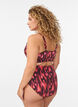 Bikini briefs with print and high waist, Red, Model image number 1