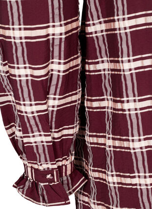 Long-sleeved tunic with a checked print, Port Royal Check, Packshot image number 3